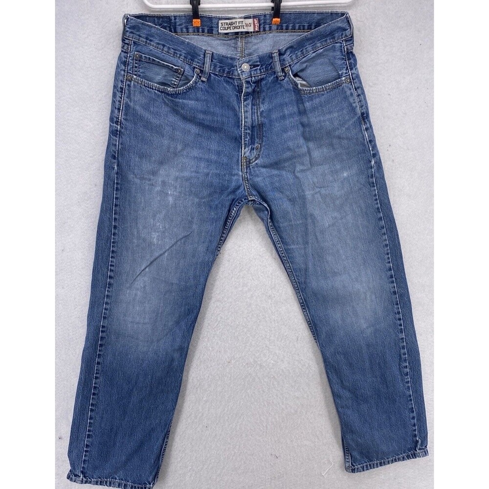 Levis 505 Straight Fit Jeans Mens 36x30 Medium Blue 100% Cotton Denim 36 x 30